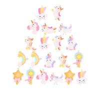 Alipis Set 20 Mini Ciondoli Fai da Te in Resina a Forma di Unicorno Arcobaleno e Nuvola, Pendenti per Orecchini e Gioielli Creativi, Accessori per Braccialetti e Collane Stile Casuale