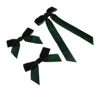 Alipis Set 3 Fermagli per Chioma Fiocco in Velluto Verde Clip a Farfalla per Donne Chioma Folti e Ragazze Accessori Moda Comodi e Facili da Fissare per Acconciature da Principessa