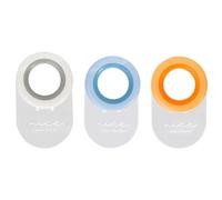 Alipis Set 3 Maniglie per Copriwater Adesive in Abs, PC e Tpr, Manopole Anti-punzonatura per Wc, Facili da Installare per Bagno Domestico, Colori Caldi Sfumati (arancione, Grigio,