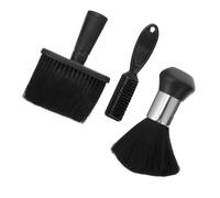 Alipis Set 3 Spazzole Professionali per Parrucchiere Spolverino per Collo Grande, Spazzola Morbida la Pulizia dei Chioma e Rimozione Peli Spezzati, Strumento Compatto