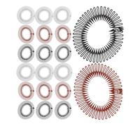 Alipis Set 30 Pezzi Pettine Elastico per Chioma Donna in Plastico Design Circolare e Rapido Styling per Attività All'aperto e Eventi Speciali