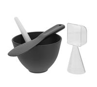 Alipis Set 4 Pezzi Ciotole in Silicone Per Maschere Fai Da Te Contenitore Per Miscelazione Maschere Viso Con Applicatore Kit Professionale Per Realizzazione e Oli Chioma Uso Estetico e Personale
