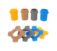 Alipis Set 4 Pezzi Coperture Protettive in Silicone per Microfono Wireless Anelli Anti-Rotolamento e Manicotti Inferiori Antiurto per Microfono Karaoke Portatile Accessori per Uso