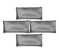 Alipis Set 4 Pezzi Custodie per Microfono in Pelle PU Cerniera Custodia Porta Microfono Piccola e Leggera Borsa Portamicrofono Protettiva per Cantanti e Trasporto Facile