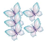 Alipis Set 5 Palloncini in Foil a Forma di Farfalla Blu Decorazioni Gonfiabili in Pellicola di Alluminio per Feste di Compleanno Battesimo e Party all'Aperto Accessori per Decorazioni
