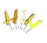 Alipis Set 5 Pezzi Esche da Pesca Artificiali Galleggianti 33 CM 3 G Esche Finte Cavalletta Colorate per Acqua Ferma Attrezzatura Pesca Colore Casuale Colore Casuale