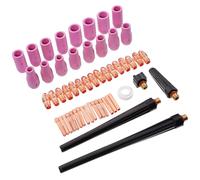Alipis Set 53 Pezzi Accessori Torcia per Saldatura Tig Wp9/20/25 Ugelli Ceramica e Clip Elettrodo Parti per Saldatura ad di Argon Ricambi per Saldatori Professionisti