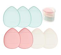 Alipis Set 7 Mini Tamponi a Goccia in Silicone Alimentare, Soffio al Polpastrello Riutilizzabile per Polvere e Correttore, Accessori Cosmetici per Viso e Bellezza, Colore Casuale