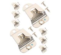 Alipis Set 8 Pezzi Supporti Clip Microfono per Veicolo, Gancio Portamicrofono Compatibile Radio Cb, Montaggio Facile per Uso Automobilistico e Professionale