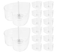 Alipis Set Accessori per Fabbricazione Candele Stoppini in Alluminio e Bicchierini in Plastica, Superficie Liscia Resistente a Crepe, per DIY e Celebrazioni