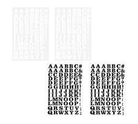 Alipis Set Adesivi Trasferibili Lettere in Vinile da Stirare, Decorazioni Termoadesive per Abbigliamento Fai da Te, Nero e Bianco, Adatti a Tessuti Diversi Come Magliette e Jeans,