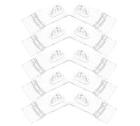 Alipis Set da 10 Cerniere Trasparenti in Acrilico Chiusura a Scatto 25x55mm per Cassetti e Armadietti, Fibbie Gancio di Sicurezza Facili da Installare per Organizzazione Domestica