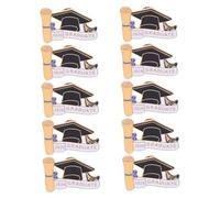 Alipis Set da 10 Spille per Laurea in Lega di Zinco, Accessori Laurea per Back To School Party Design Stiloso e Souvenir Duraturo per Decorazioni Insegnanti