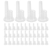 Alipis Set da 100 Pezzi Tappo Contagocce Interno in Plastica PP Filettatura a 18 Denti per Flaconi Olio Essenziale da 5-100 Ml Tappo di Tenuta Anti-Perdita per Dosaggio Preciso e