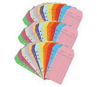 Alipis Set da 36 Buste per Contanti Colorate in Cartoncino A6, Buste Autoadesive Sigillo Resistente per Deposito Bancario e Gestione Budget, per Negozi, Ristoranti e Piccole Imprese