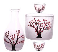 Alipis Set Da Sakè Giapponese Da 4 Pezzi Bicchieri Da Vino Color Prugna Eleganti Per Il Giappone