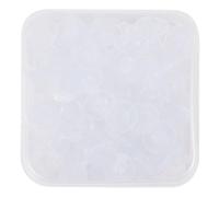 Alipis Set di 100 Pezzi Tappi per Orecchini in Silicone Bianco, Facili da Conservare e Comodi da Trasportare, la Creazione di Orecchini Fai da Te come Regalo Speciale