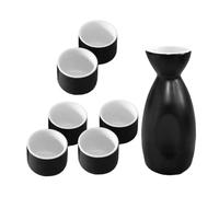 Alipis Set di per pentole Decanter e tazze bicchieri da sake giapponesi tazza per bere acqua bicchiere di sake giapponese contenitore del vino ceramica
