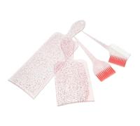 Alipis Set per Tintura Chioma Professionale Rosa Pettine Sfumatura e Spazzola in Abs e Nailon, Riutilizzabile e Facile da Conservare per Uso DIY e Salone