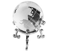 Alipis Sfera di Cristallo Decorativa 60mm con Supporto Metallico | Ornamento da Scrivania per Studio, Compatto e Stabile, Finitura Semplice e Minimalista, Facile da Spostare