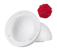 Alipis Sfera di Schiuma per Artigianato e Decorazioni, Palla Polistirolo Cava 15 CM per Matrimoni e Progetti Creativi Fai da Te