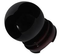 Alipis Sfera Sfera Cristallo e Naturale con Base in Legno di Nera per Decorazione Casa e Ufficio per Soprammobili e Feng Shui