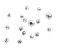 Alipis Sfere da Discoteca Specchio Riflettenti Decorazioni Sfere da Discoteca Stringhe di Palla Specchio da Appendere alla Barra Ornamenti da Appendere per Feste