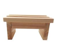 Alipis Sgabello di Legno per Ragazzo Ragazza, Piccolo Sgabello Compatto Design Semplice, Riutilizzabile e Comodo, come Poggiapiedi in Cucina i Pasti