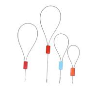 Alipis Sigilli di Sicurezza in Acciaio Filo 50 Pezzi, Portable Alta Tensione, Materiale Plastica e Acciaio, per Spedizioni Espresso e Supermercati Colore Casuale