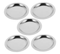 Alipis Sottobicchieri in Acciaio Inossidabile Rotondi Per Tazze Da Tè e Bottiglie Di Vino 4.5 Pollici Funzione Antiscivolo Per Ristoranti e Soggiorni