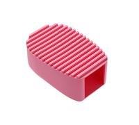 Alipis Spazzola in Silicone Per Pulire Vestiti Mini Asse Da Bucato Portatile Multiuso Spazzola Per Lavare Colletti e Polsini Pulisce Macchie e Aloni Rosa