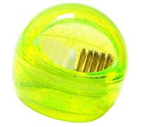 Alipis Spazzola la Pulizia Unghie Design Staccabile in Plastica Gialla, Facile da Usare per Trapani Unghie e Perfezionamento in Viaggio o Lavoro