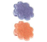 Alipis Spazzola per Chioma in Silicone 2 Pezzi Design Leone per Ragazzo Ragazza, Massaggiatore del Capelluto e Rimozione Sicura della Crosta Lattea Durante Bagnetto