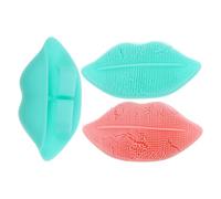 Alipis Spazzola per la Pulizia del Viso in Silicone Set da 3 Pezzi Strumento Manuale per Lavaggio e Massaggio Delicato per Donna e Rimozione Trucco Quotidiana Colore Colore Casuale