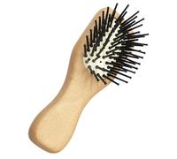 Alipis Spazzola Pneumatica Portatile in Legno, Mini Spazzola per Ragazzo Ragazza, Sciogli NodI nei Capelli Impugnatura Comoda, per Casa e Viaggi