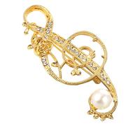 Alipis Spilla per Uomo Vintage in Lega Perla Decorativa a Forma di Nota Musicale, Accessorio Elegante e Creativo per Giacca Maschile, Stile Delicato e Raffinato