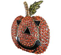 Alipis Spilla Zucca Arancione in Lega a Forma di Zucca Sorriso, Comoda e Pratica da Indossare per Accessoriare Bavero e Sciarpa a Tema Halloween