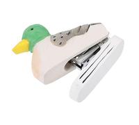 Alipis Spillatrice in Legno Forma di Anatra Decorativa Cucitrice Portatile da Ufficio Design Unico e Pratico Adatta per Scrivania e Regalo Originale