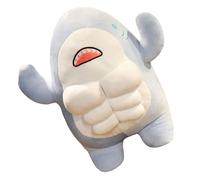 Alipis Squalo Muscoloso per Morbido e Adorabile Giocattolo da Abbracciare per Nanna Regalo per Ragazze Cuscino Morbido e Portatile per Casa e Scuola