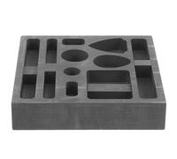 Alipis Stampo in Grafite per Fusione di Metalli, Strumento di Fusione per Gioielli 10 Fori, Resistente e Creativo, Adatto a Sperimentazione, Analisi e Uso Didattico