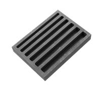 Alipis Stampo in Grafite per Fusione Metalli Prezioso Stampo per Lingottiera Oro Argento Rame Brass Alta Stabilità Termica Design Compatto e Pratico per Laboratori e Artigiani