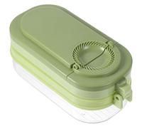 Alipis Stampo per Ravioli Cinesi 3 in 1 Design Ergonomico, Materiale Pp Riutilizzabile e Scatola di Conservazione Integrata fare Gnocchi e Ravioli in Modo Ordinato