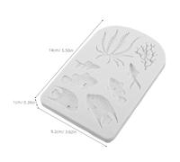 Alipis Stampo Silicone per Decorazioni Torte Tema Fondente Riutilizzabile con e Alghe Antiadesivo e Flessibile per Fondant Cioccolato e Cupcake Adatto Feste e Matrimoni