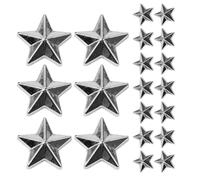 Alipis Stelle di Acrilico Argento Cinque Punte 300 Pezzi Design Flatback Resistenti per Decorazioni Fai da Te e Realizzazione Abbigliamento