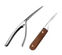 Alipis Strumenti per Pulizia Gamberetti in Acciaio Inossidabile Sbuccia Gamberi e Deveiner per Crostacei Utensili da Cucina Compatti per Pesce e Mare Regalo Pratico per Amanti di Frutti d