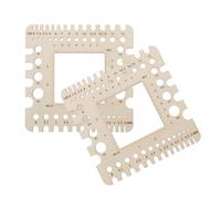 Alipis Strumento di Misurazione Calibro Ago in Legno 2 Pezzi Righello Metrico in Pollici per Cucito Maglieria Uncinetto Compatto da Viaggio