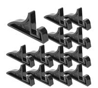 Alipis Supporti per Cornici per Foto 16 Pezzi, Cavalletti Multifunzionali in Plastica Neri 1,2 Cm, Base Porta Cornici per Esposizioni Domestiche e Ufficio