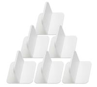 Alipis Supporti per Mensole Adesivi senza Foratura 6 Pezzi Pioli di Supporto Multifunzionali per Armadietti e Mobili Resistenti e Stabili per Librerie Armadi e Scaffali Domestici