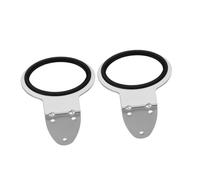 Alipis Supporto per Asciugacapelli da Parete in Acciaio 2 Pezzi Gancio Porta Asciugacapelli per Bagno e Salone Organizer Salvaspazio per Accessori Phon