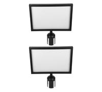 Alipis Supporto per Cartelli Pubblicitari da Esterno 2 Pezzi in Acciaio Inossidabile Nero Design Elegante e Funzionale per Centri Commerciali e Aeroporti